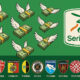 Mazzi di dollari con le ali che volano dai loghi delle squadre di Serie B verso il logo della Serie B su sfondo verde.
